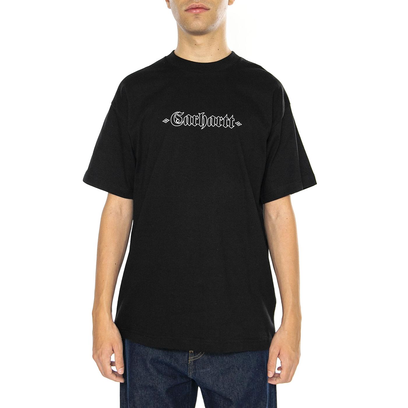 S/S Greatest Hits T-Shirt Black / White - Maglietta Girocollo Uomo Nera I034394.0D2XX  CARHARTT WIP 
