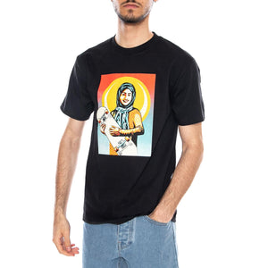 Skateistan / Obey Tee - Maglietta Girocollo Uomo Nera 165264402 BLK OBEY 