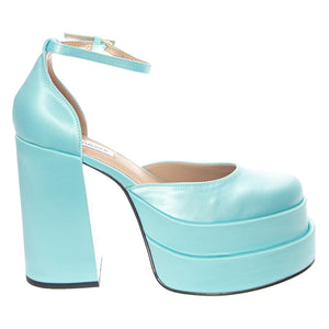 W' Charlize Blue Satin - Sandali Donna Blu SMSCHARLIZE-BLU  STEVE MADDEN 