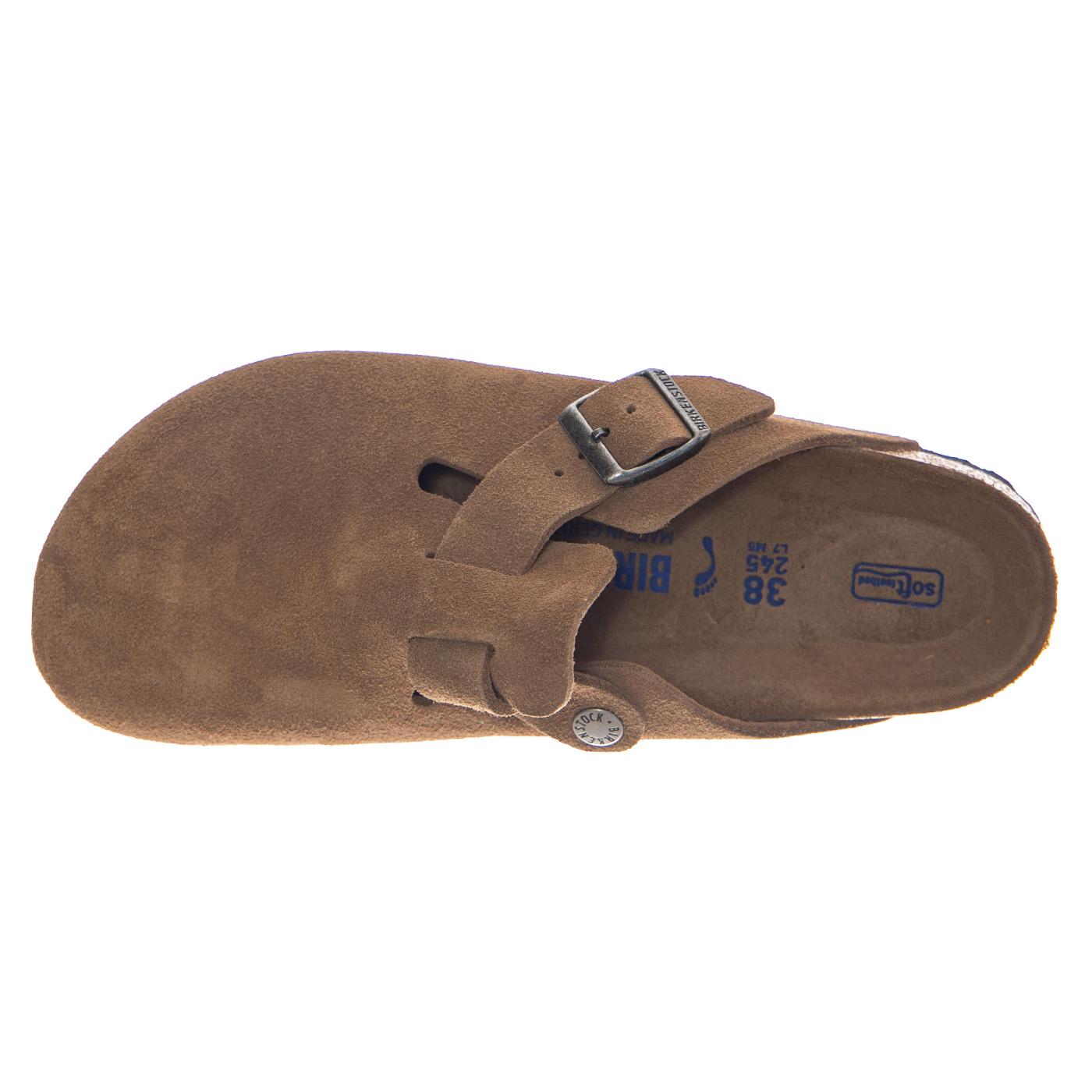 Boston SFB Dark Tea, Suede Leather - Sandali Uomo Marroni 1030861 DRT BIRKENSTOCK 