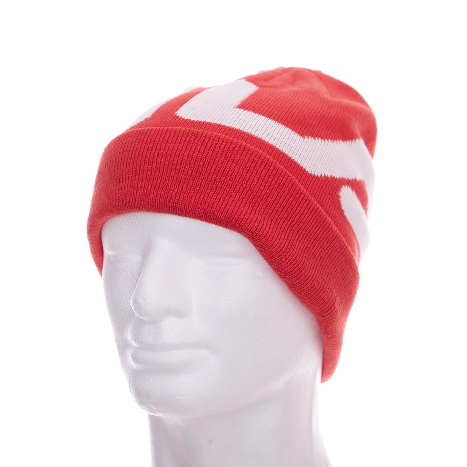 Slouchy Intarsia - Cappellino a Cuffia Rosso 97499_4  FILA 