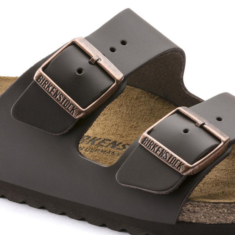 Arizona Bs Dark Brown Natural Leather Narrow Fit - Sandali Donna Marroni - Calzata Stretta 0051103  BIRKENSTOCK 