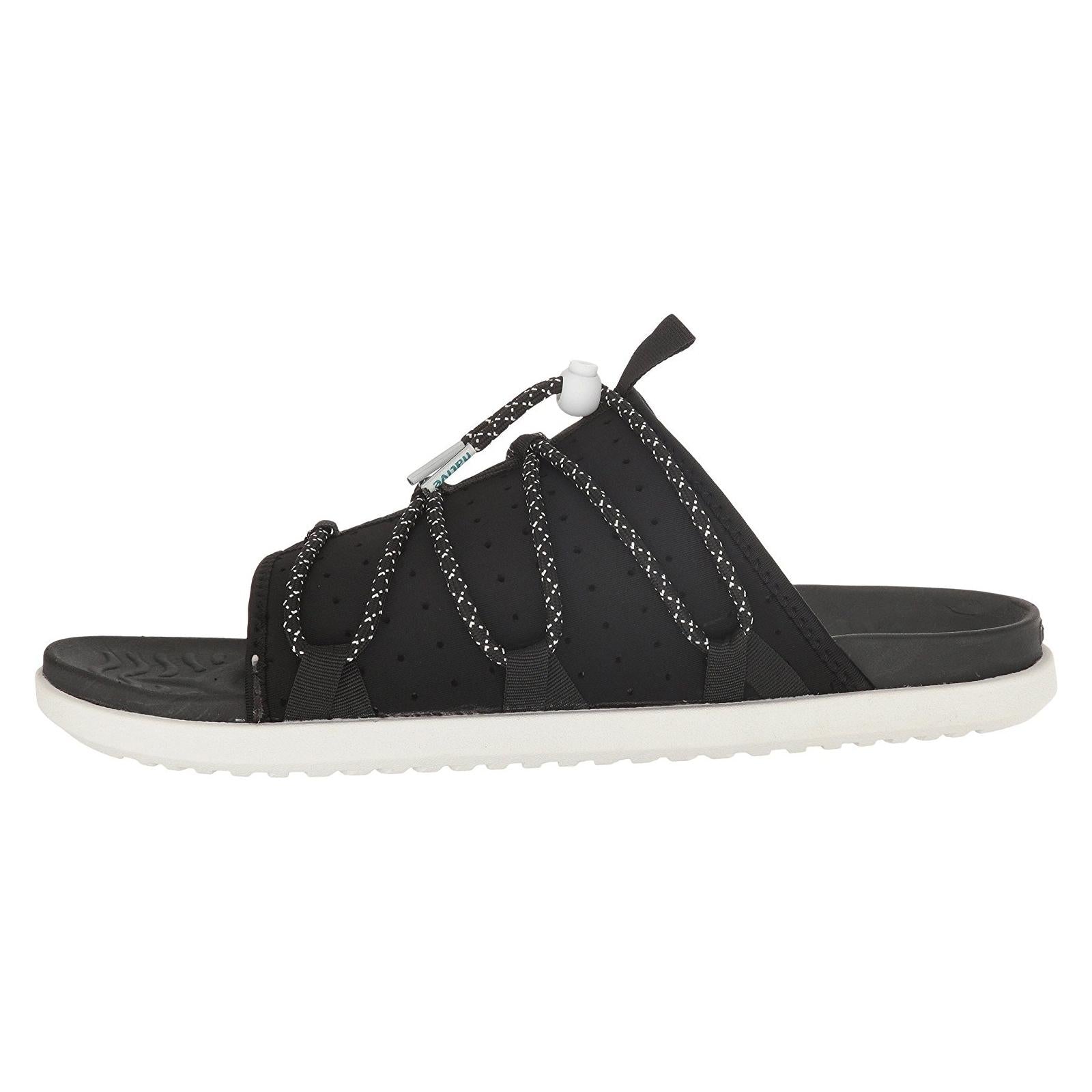 PALMER - JIFFY BLACK/SHELL WHITE - Sandali Uomo Neri 61101700-1007 BLK NATIVE 