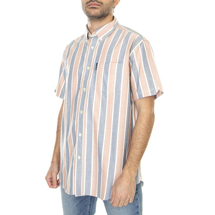 Block Striped Anise - Camicia Maniche Corte Uomo Multicolore 63427-932  BEN SHERMAN 