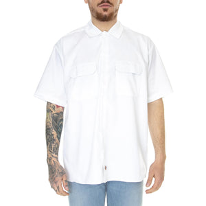 Work Shirt SS Rec White - Camicia Maniche Corte Uomo Bianca DK0A4XK7WHX1  DICKIES 