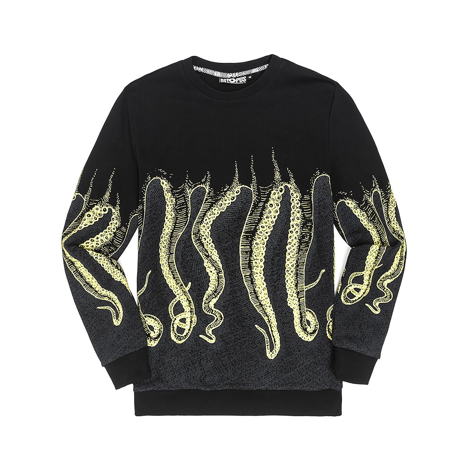 YELLOWGREY OCTOPUS CNC CREWNECK BLACK 18SOSC04-BLK  OCTOPUS 