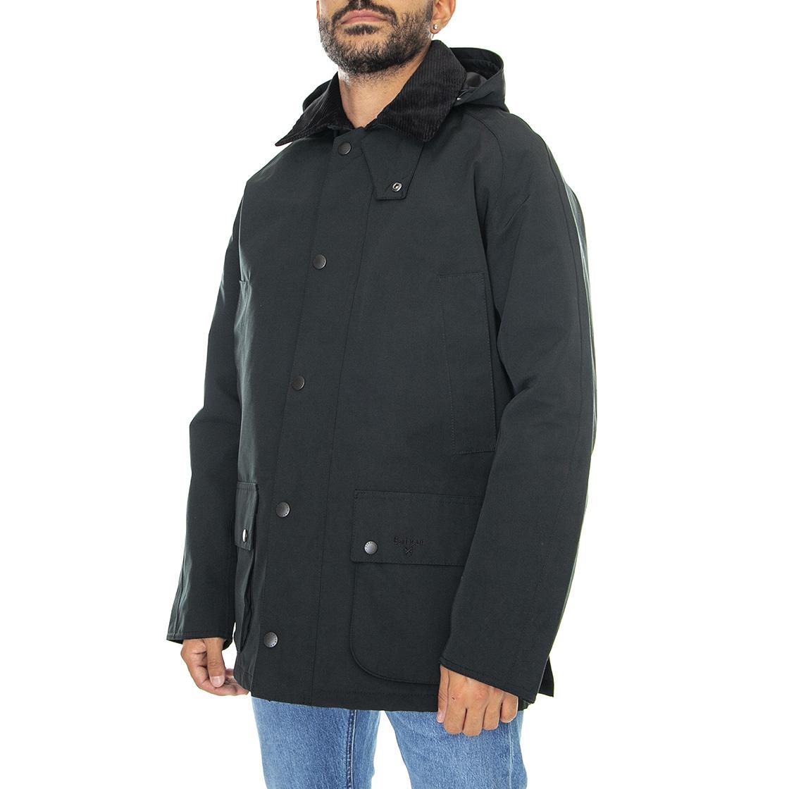 Winter Ashby Jacket Black - Giacca Invernale con Cappuccio Uomo Nera 222MMWB1001-BK11  BARBOUR 