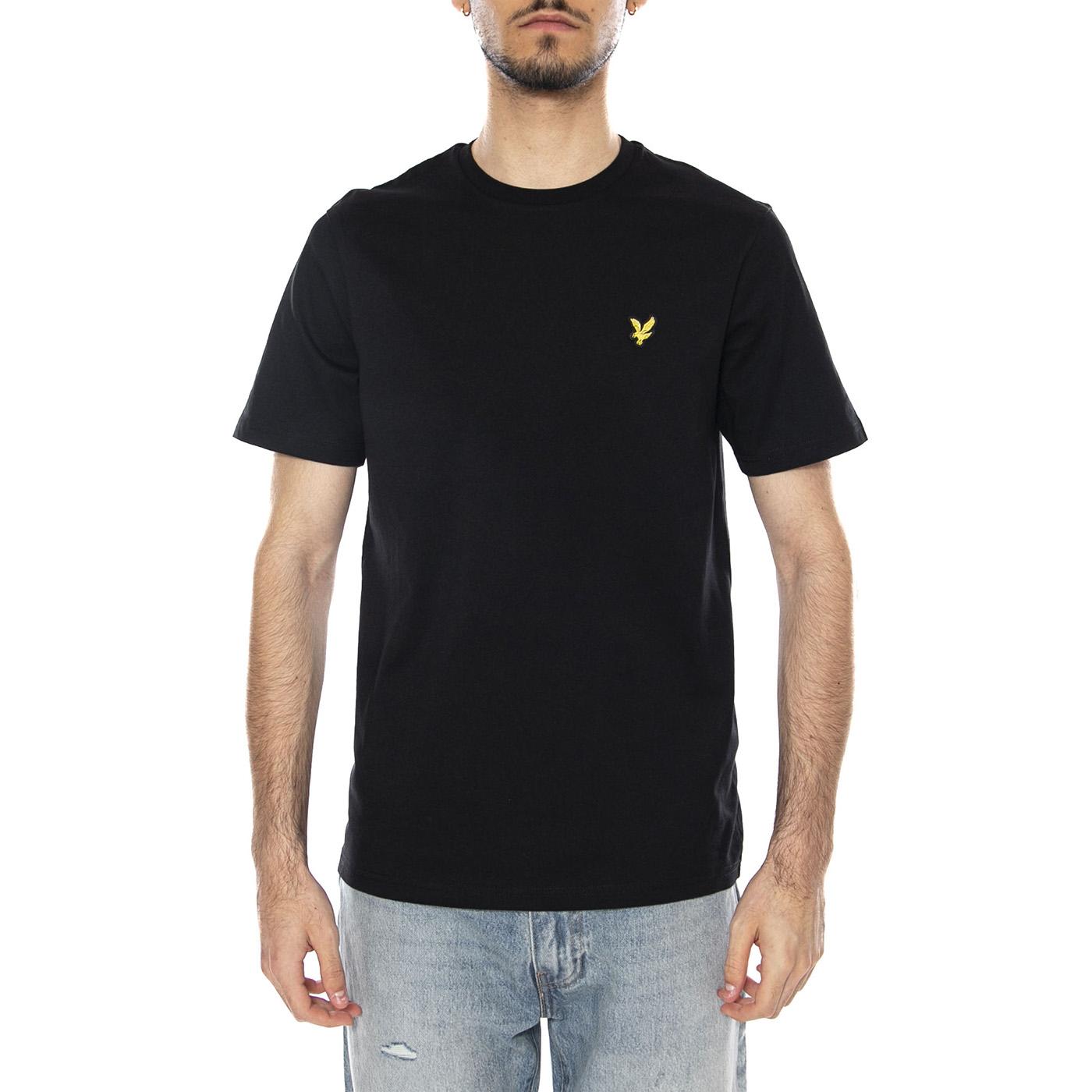 PLAIN T-SHIRT JET BLACK - Maglietta Girocollo Uomo Nera TS400VOG Z86 LYLE & SCOTT 