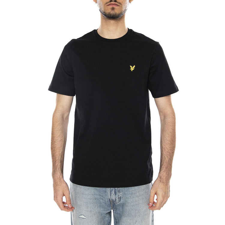 PLAIN T-SHIRT JET BLACK - Maglietta Girocollo Uomo Nera TS400VOG Z86 LYLE & SCOTT 