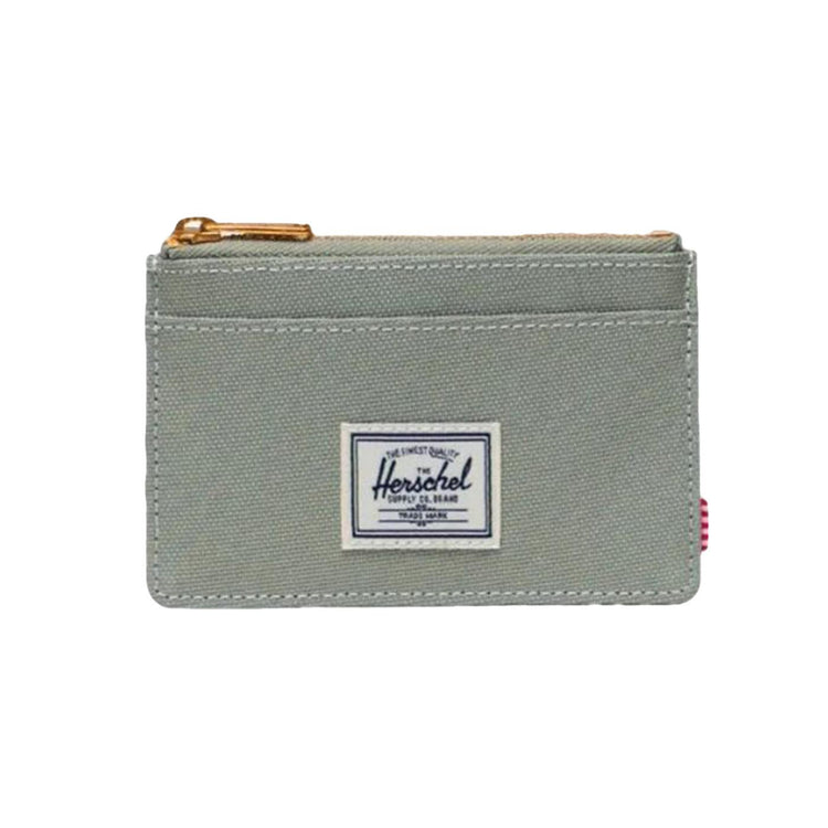 Herschel Oscar Cardholder Seagrass - Portacarte con Zip Verde 30094 06110 HERSCHEL 