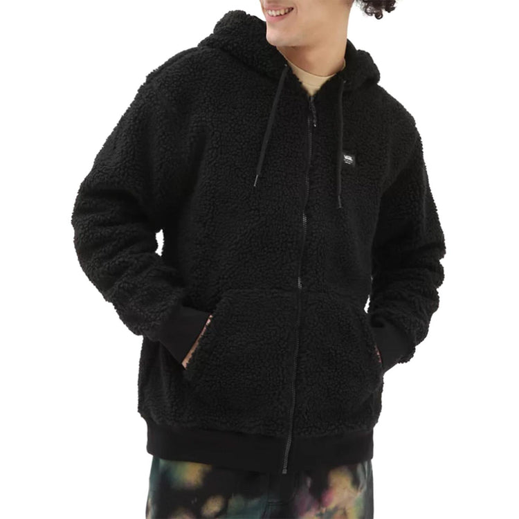 Tailwater FZ Black - Felpa con Cappuccio e Zip Uomo Nera VN0A7S7LBLK1  VANS 