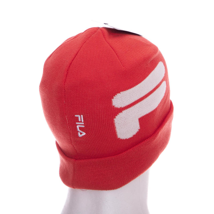 Slouchy Intarsia - Cappellino a Cuffia Rosso 97499_4  FILA 