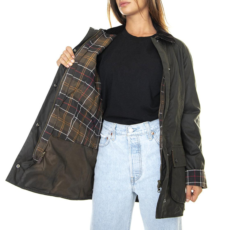 Classic Bedale Wax Jacket Olive - Giacca Invernale Donna Marrone FW22-LWX0668-OL71  BARBOUR 