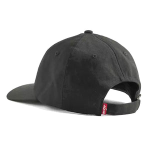 Lazy Girl Logo Cap - Caviar Seersucker Black - Cappellino con Visiera 000AG 0014 LEVIS 