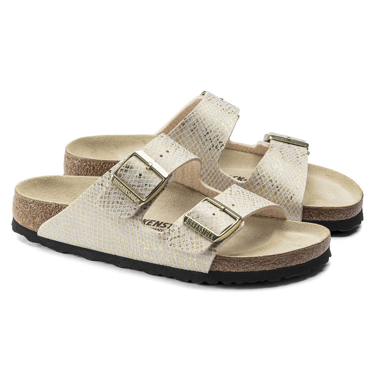 Arizona Microfibre Sandals - Shiny Python / Eggshell - Sandali Donna Multicolore - Calzata Stretta 1019374  BIRKENSTOCK 