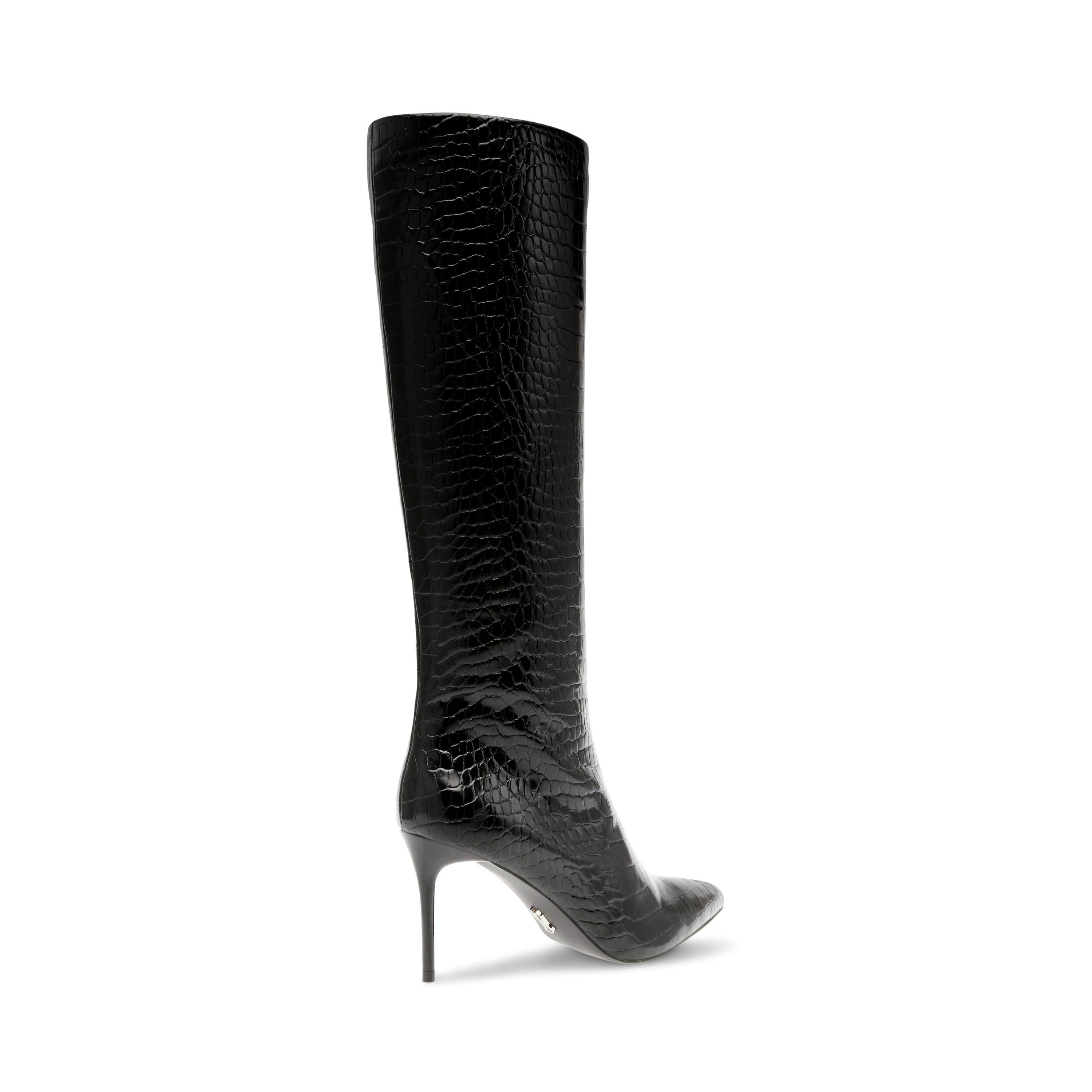 Lovable Black Croco - Stivali Donna Neri SMSLOVABLE-66  STEVE MADDEN 