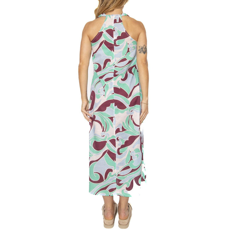 Vestido largo estampado floral Bromelia - Abito Donna Multicolore 51W/41221  WILD PONY 