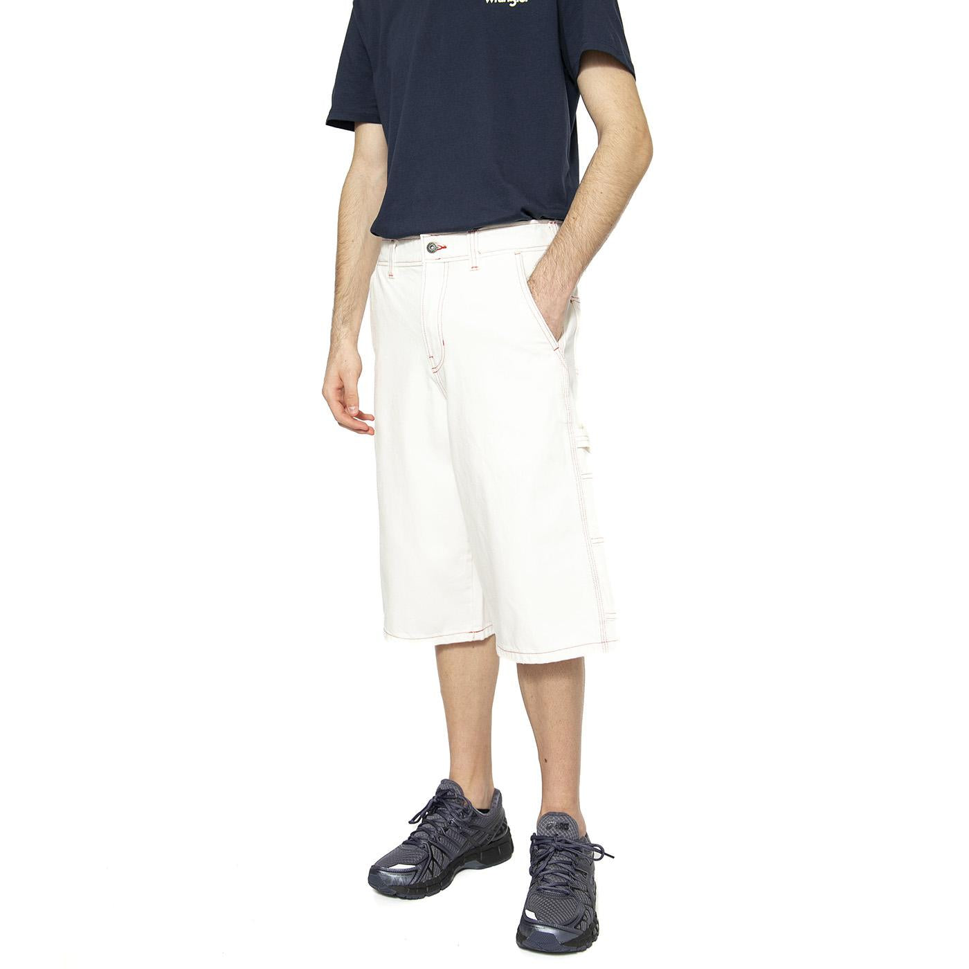 Loose Denim Painter Short Egret - Bermuda Denim Jeans Uomo Bianchi DK0A4ZASC481  DICKIES 