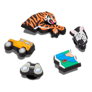 Safari 5 Pack - Set di Charm Multicolore per Calzature Crocs 10011597  CROCS 