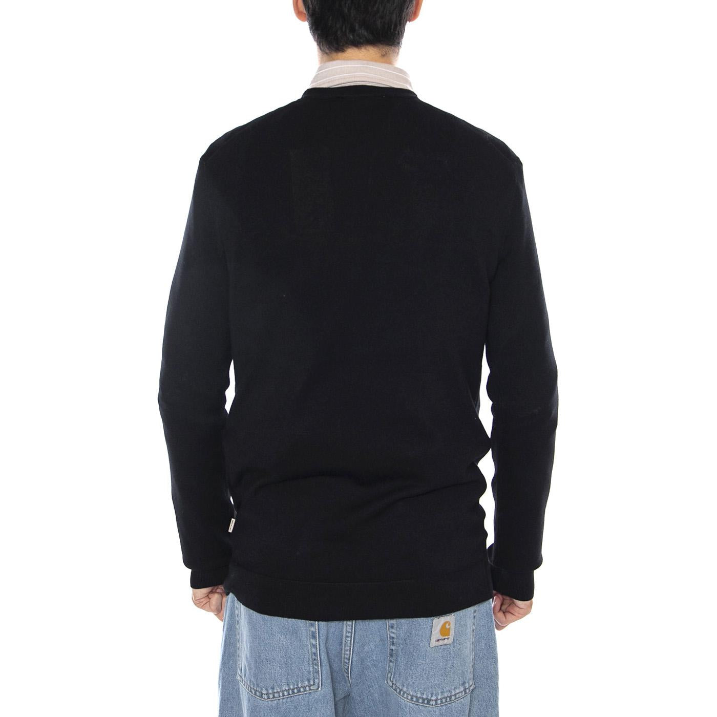 ONSWYLER Life Reg 14 LA Crew Knit Noos Black - Maglione Girocollo Uomo Nero 22020088-Black  ONLY & SONS 