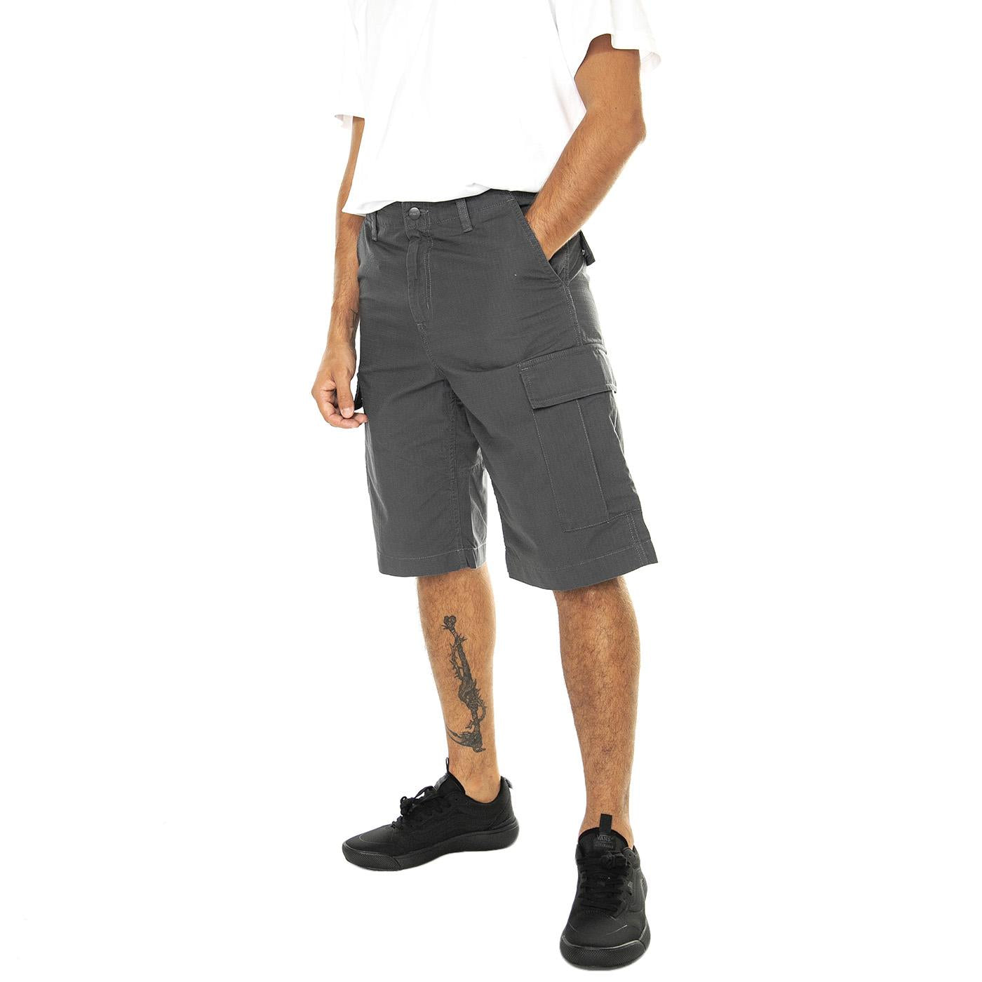 Regular Cargo Short Graphite rinsed - Bermuda Cargo Uomo Grigi I028246.8702  CARHARTT WIP 