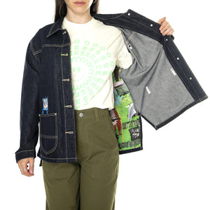 JMB Denim Chore Coat Rinse Blue - Giacca Donna Denim Jeans Blu 112359193  LEE 