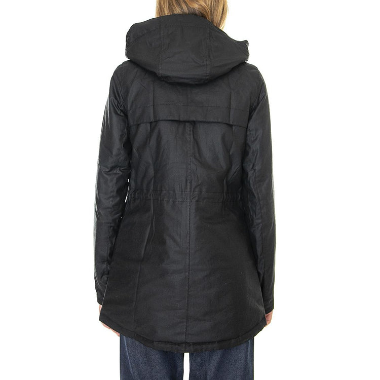 Cassley Wax Black Modern - Giacca Invernale con Cappuccio Donna Nera 222MLWX1080-BK71  BARBOUR 