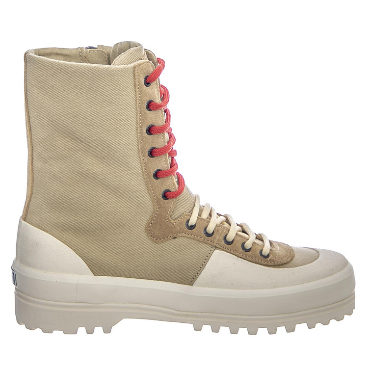 Alpina - Cream - Stivali Stringati Alti Uomo Beige 02SP9073M13102 . SUPERGA 