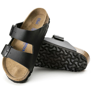 Arizona Soft Footbed Birko Flor -Sandali Uomo / Donna Neri - Calzata Stretta 551253  BIRKENSTOCK 