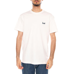 SS SMALL LOGO TEE NATURAL - Maglietta Girocollo Uomo Bianca 112376490 WHT LEE 