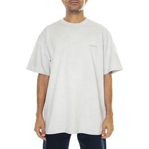 S/S Duster Script T-Shirt Basalt garment dyed - Maglietta Girocollo Uomo Grigia I033622.29JGD  CARHARTT WIP 