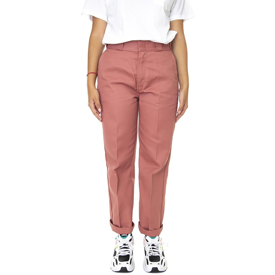 W' 874 Cropped Red Whitered Rose - Pantaloni Donna Rosa DK0A4XKAC371  DICKIES 