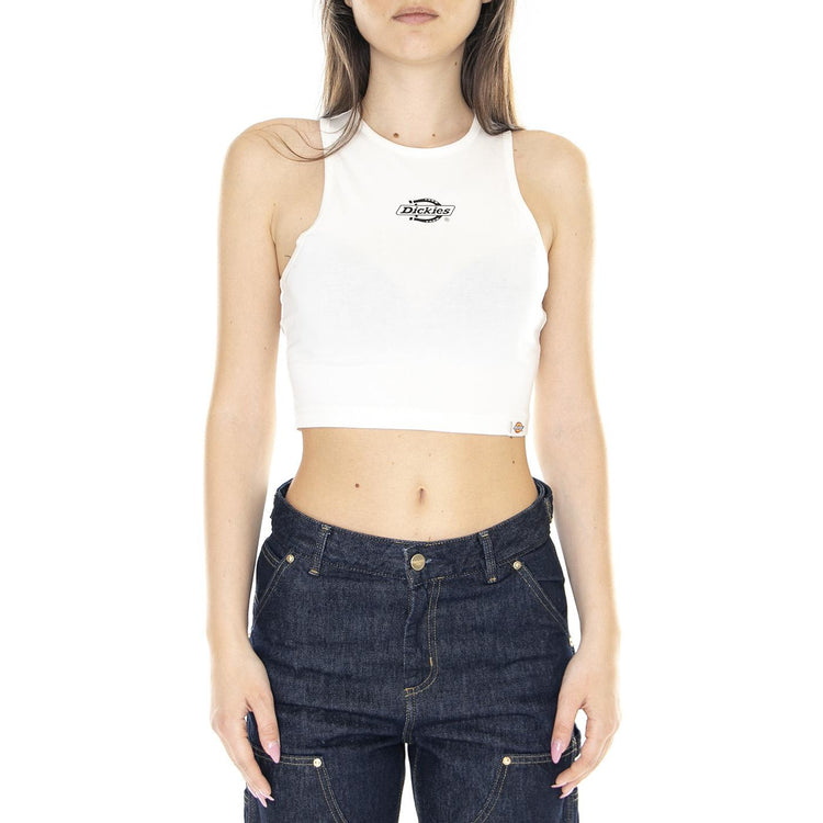 W' Powers Vest White Cloud - Canotta Donna Bianca DK0A4Y8DC581  DICKIES 