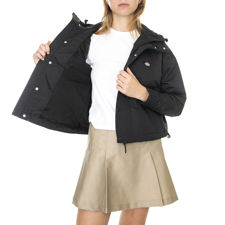 Glacier View Jacket Black - Giacca Invernale con Cappuccio Donna Nera DK0A4Y3ZBLK1  DICKIES 