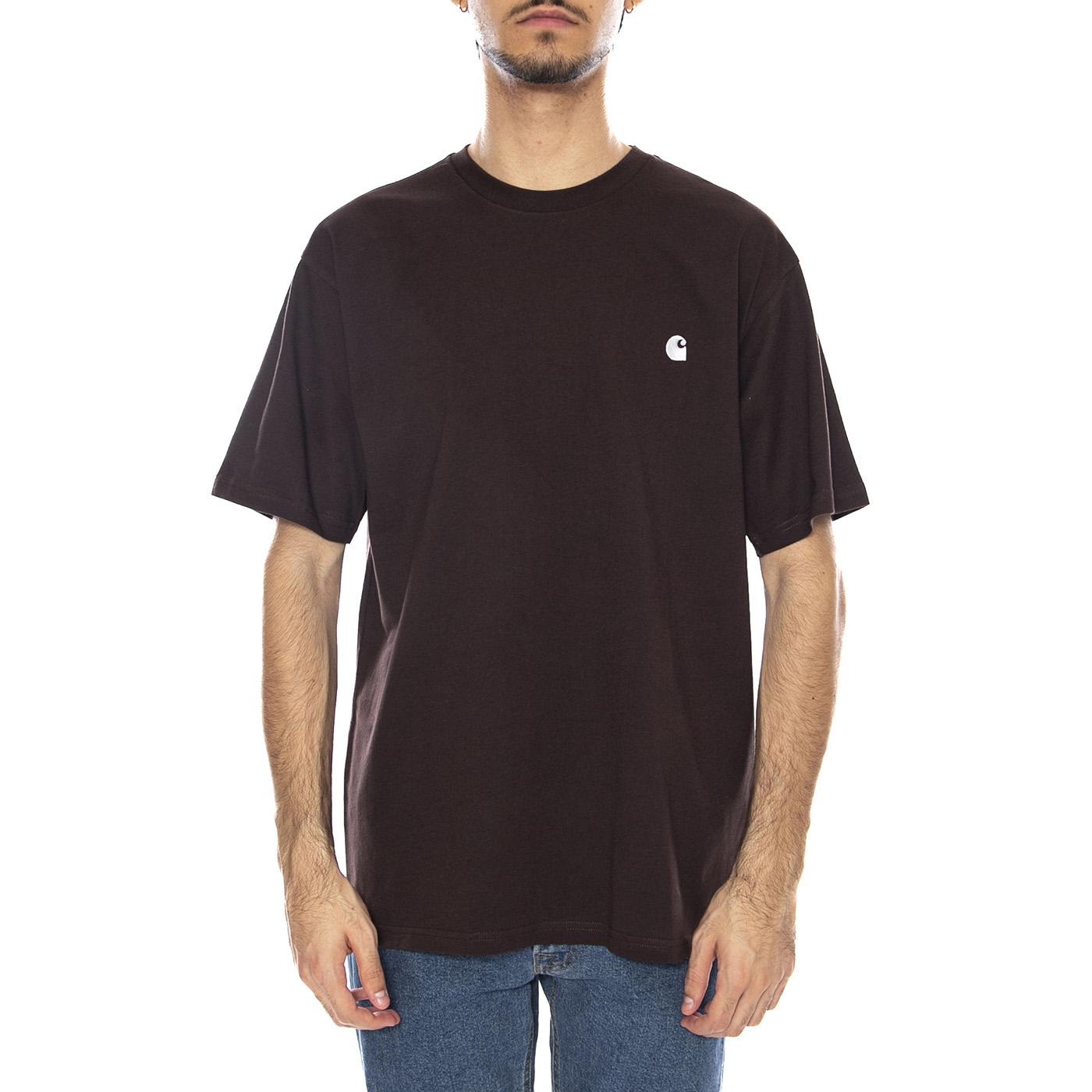 S/S Madison T-Shirt Palisander / Wax - Maglietta Girocollo Uomom Marrone I033000.39GXX  CARHARTT WIP 