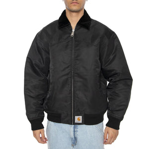 Santa Fe Alumni Jacket Black / Scarlet - Goacca Uomo Ner I035147.31YXX  CARHARTT WIP 