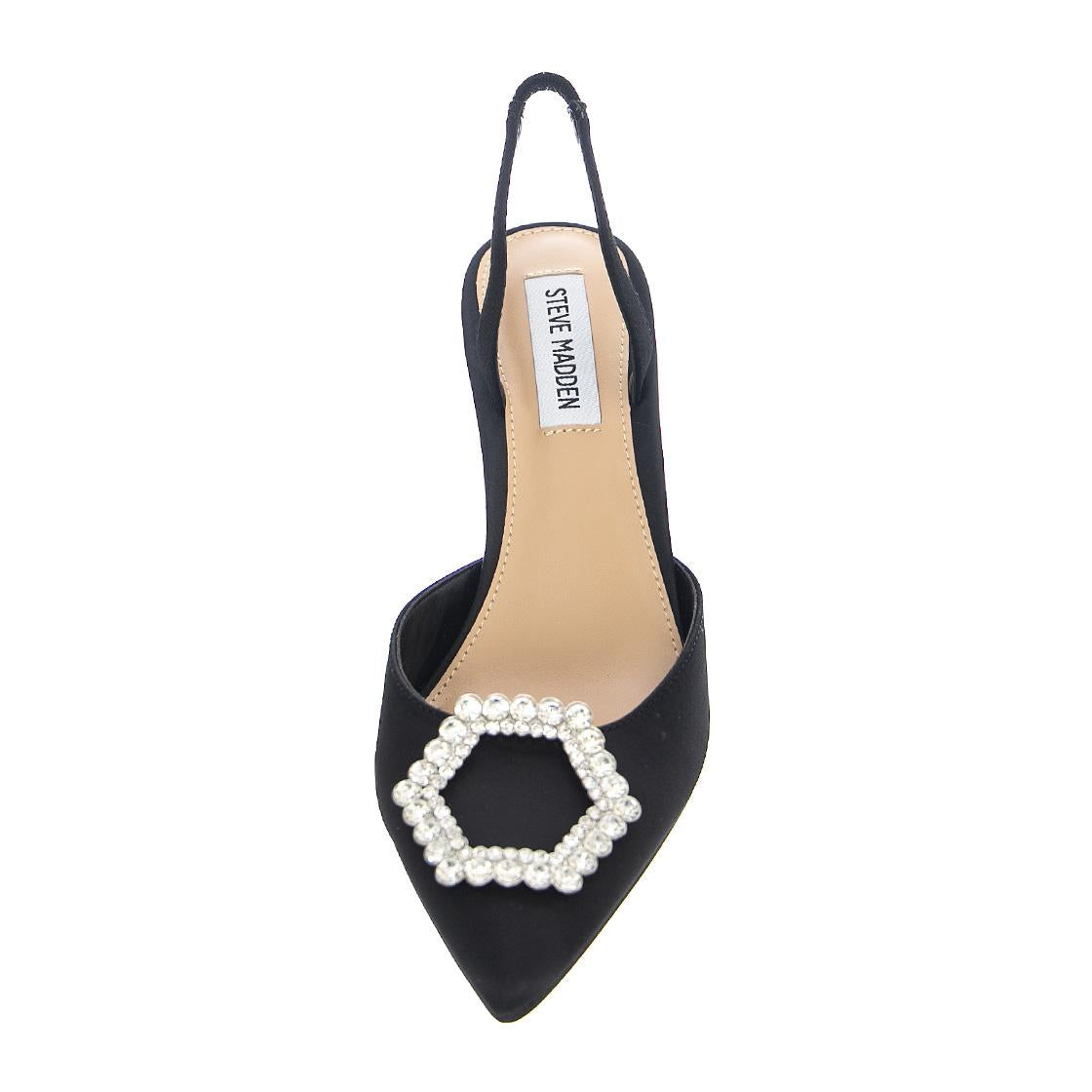 LUCENT BLACK SATIN - Sandali Donna Neri SMSLUCENT-BLK . STEVE MADDEN 