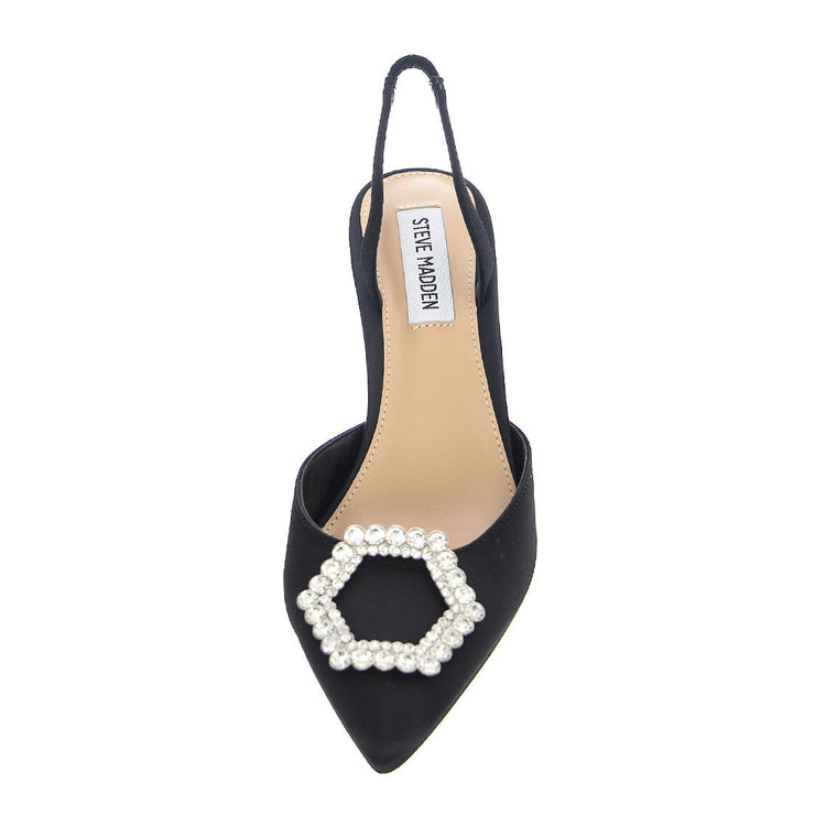 LUCENT BLACK SATIN - Sandali Donna Neri SMSLUCENT-BLK . STEVE MADDEN 