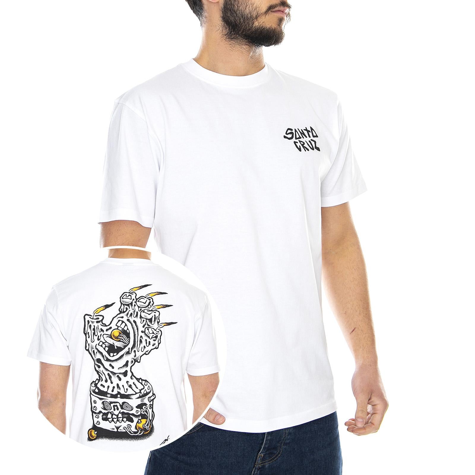  Black Magic Hand T-Shirt White  SANTA CRUZ 