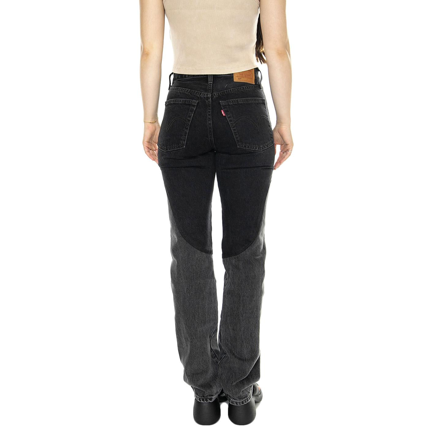 501 Original Chaps Off To The Ranch Black - Pantaloni Denim Jeans Donna Neri A7501-0000  LEVIS 