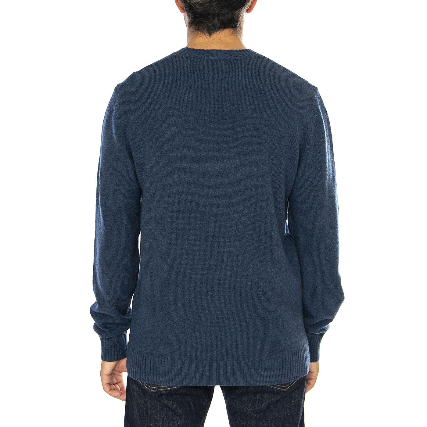 Original HM Sweater Saddleman Intarsia S Multicolor - Maglione Girocollo Uomo Blu A4320-0019  LEVIS 
