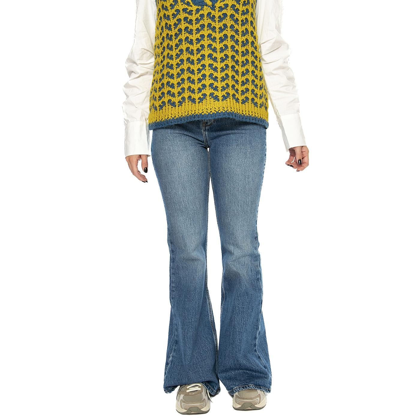 Fierce Flare Meadow - Pantaloni Denim Jeans Donna Blu 112356799-BLUE  WRANGLER 