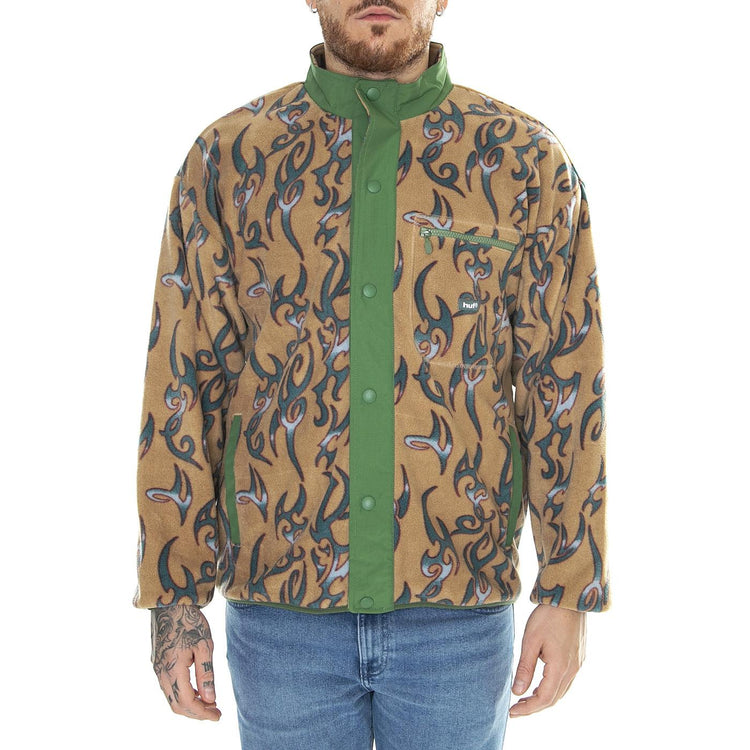 Static Polar Fleece Oatmeal Sweat - Felpa Uomo Multicolore FL00213-OATML  HUF 