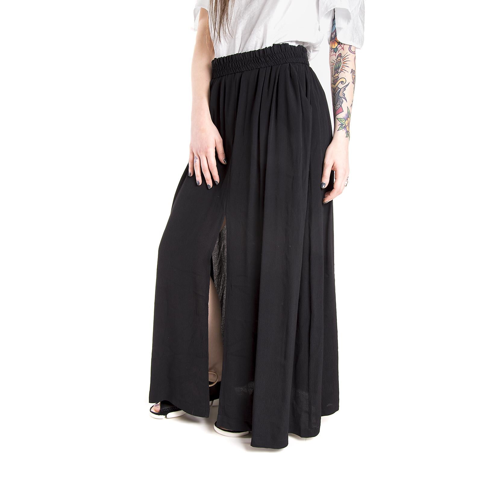 HENNA MAXI SKIRT BLACK 14152212-999  MINIMUM 