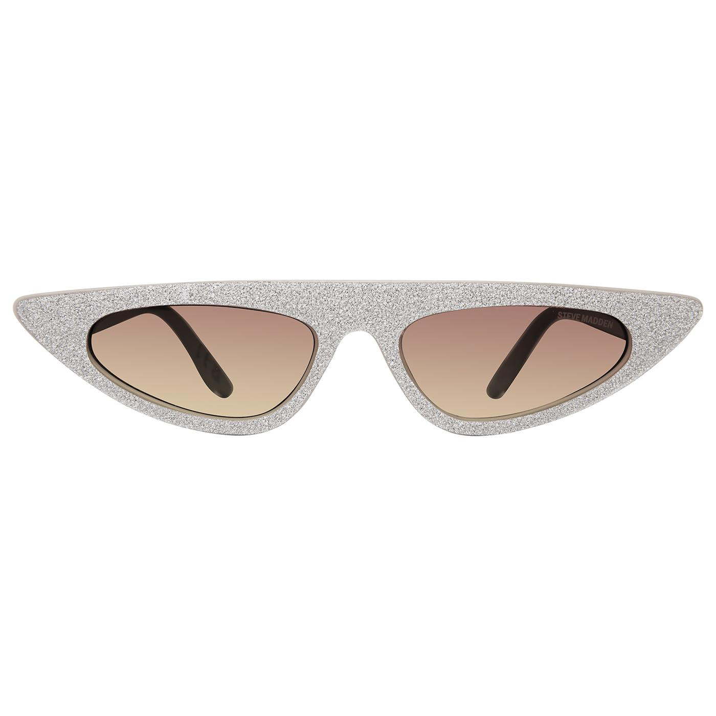 Lizo Tan Opaque With Silver Glitter Brown Gradient - Occhiali da Sole Beige SMAX17243  STEVE MADDEN 