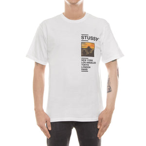 GOLD COAST TEE WHITE 1904015-WHITE  STUSSY 
