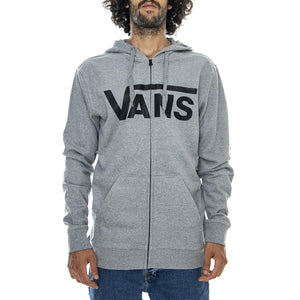 Mn Classic Zip - Heather Concrete - Felpa con Cappuccio e Zip Uomo Grigia VN0A456CADY1  VANS 