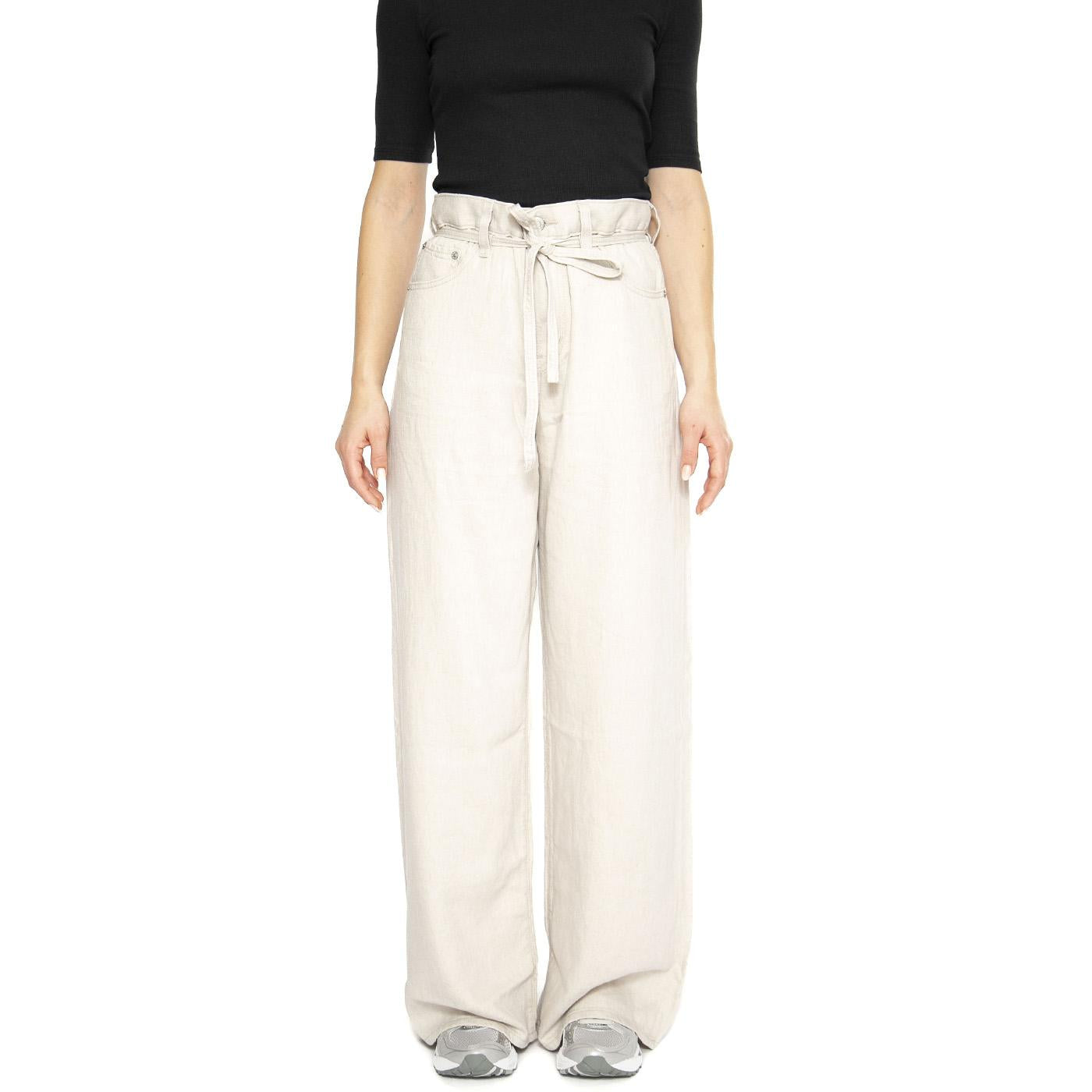 XL Straight Crystal Gray Linen - Pantaloni Donna Beige A8701-0018  LEVIS 