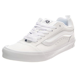 Knu School Leather True White - Scarpe Profilo Basso Uomo Bianche VN0009QCW001  VANS 