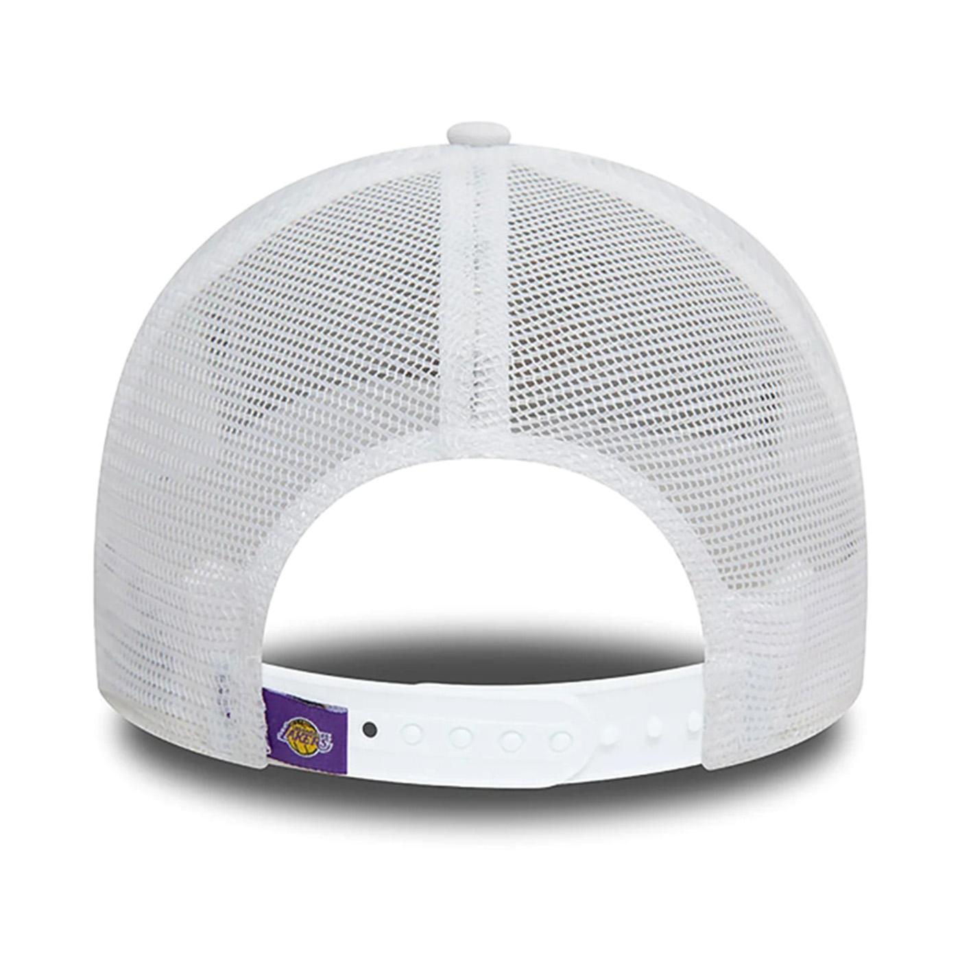 NBA Team Logo Trucker Los Angeles Lakers White - Cappellino con Visiera Bianco 60503446  NEW ERA 